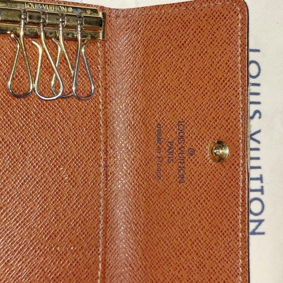 EUC LOUIS VUITTON 4 KEYHOLDER POUCH / WALLET WITH DUST BAG DATE CODE FL0095 - Picture 6 of 9